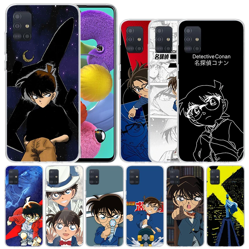 Anime Detective Conan Soft Cover for Samsung Galaxy A51 A50S A71 A70 Phone Case A41 A31 A21S A11 A40 A30S A20E A10S A6 A7 A8 A9