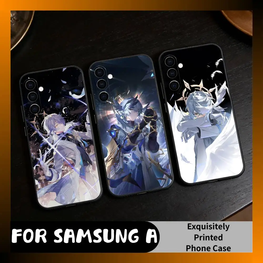 

Mysterious Priest S-Sunday-HSR Phone Case For Samsung Galaxy A73,A72,A71,A70,A52,A51 Others Soft Black Cover