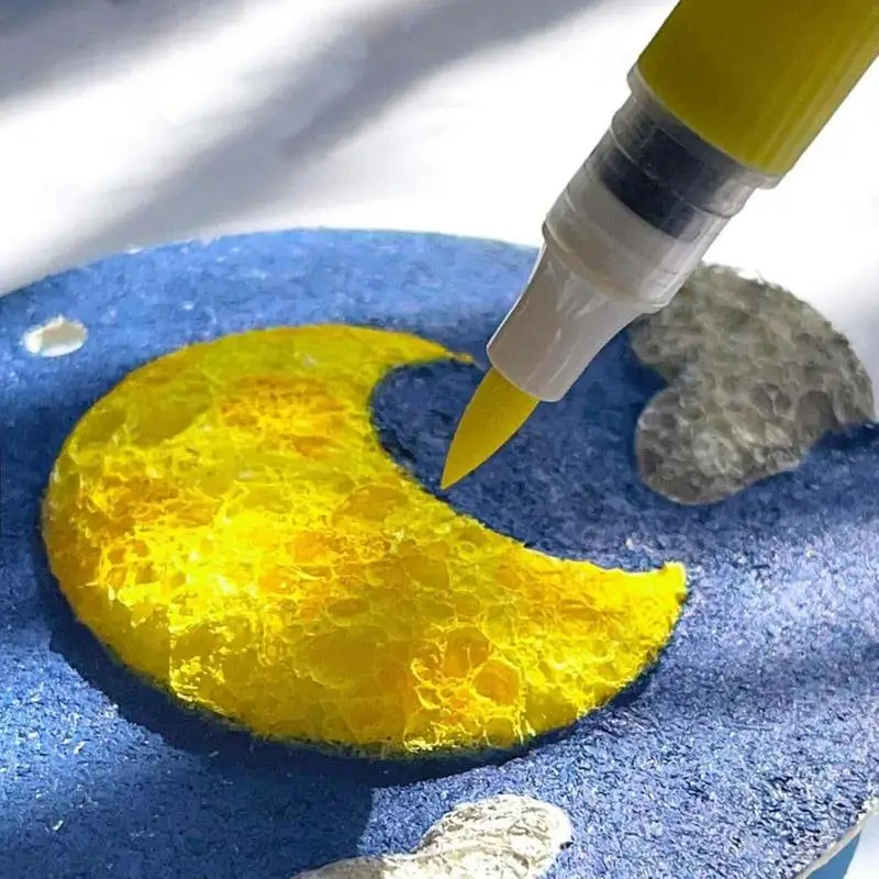 Tarjetas de celulosa de dibujo de papel con textura de espuma mágica 10X para niños, suministros creativos 3D DIY para manualidades, pintura acrílica educativa