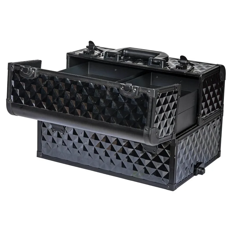 REBEL Series Pro Maquiadores Rolling Train Case - Trolley Case Rolling Trolley Salon Trolley