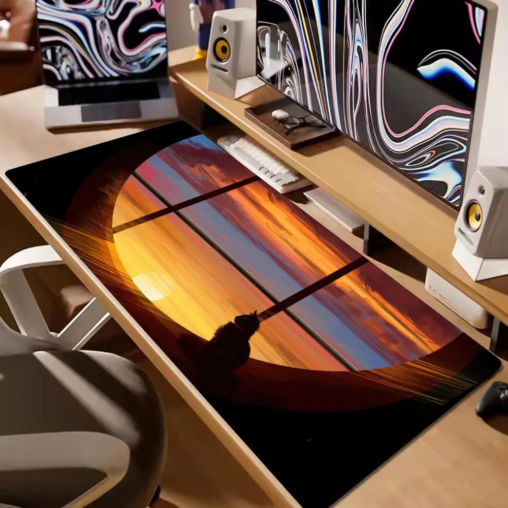 

Window View Mouse Pad Large Computer Accessories Office Game Table Mats XXL Rubber Anti-slip Gaming Keyboard Mousepads Desk Pads