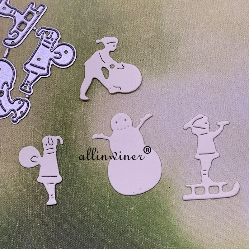 

Новые металлические вырубные ножи «Снеговик» для скрапбукинга, альбомов, бумажных открыток, декоративных поделок, тиснения и вырезания