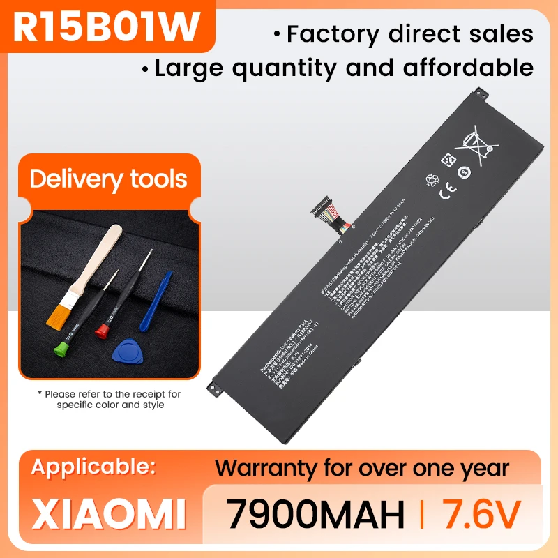 

R15B01W New Laptop Battery For Xiaomi Pro 15.6" GTX TM1701 Series Notebook 7.6V 7900mAh 60.04WH Free Tools