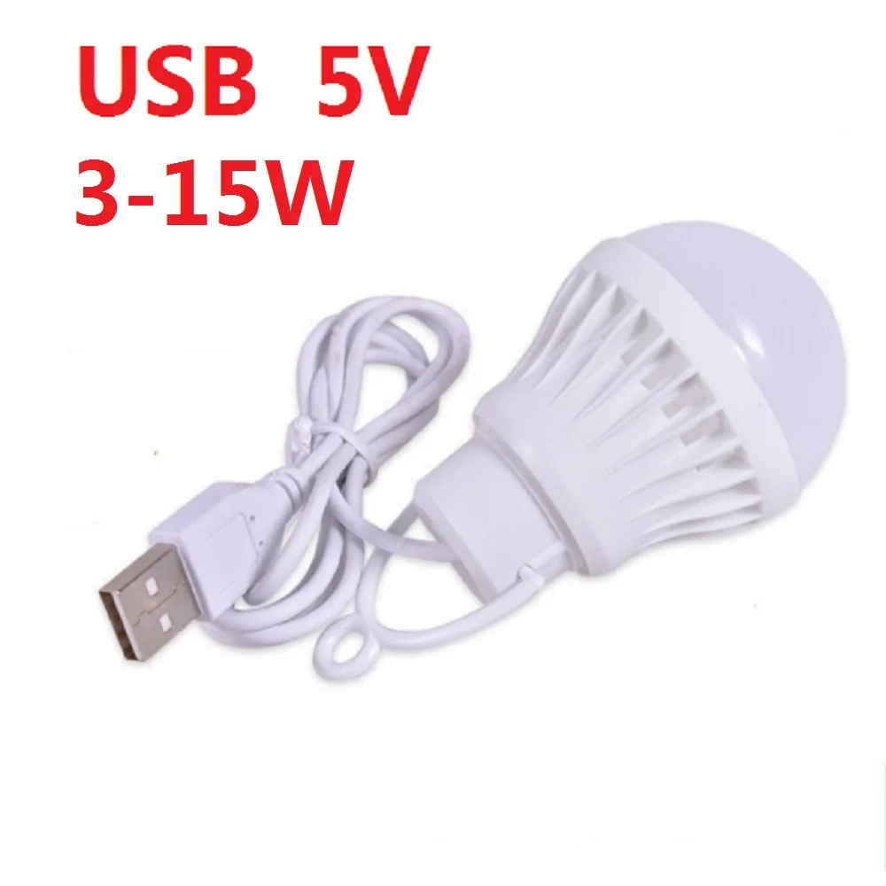 USB Bulb LED Portable Camping Lamp Mini Bulbs 5V Power Book Lamps for Student Learning Desk Outdoor Tent