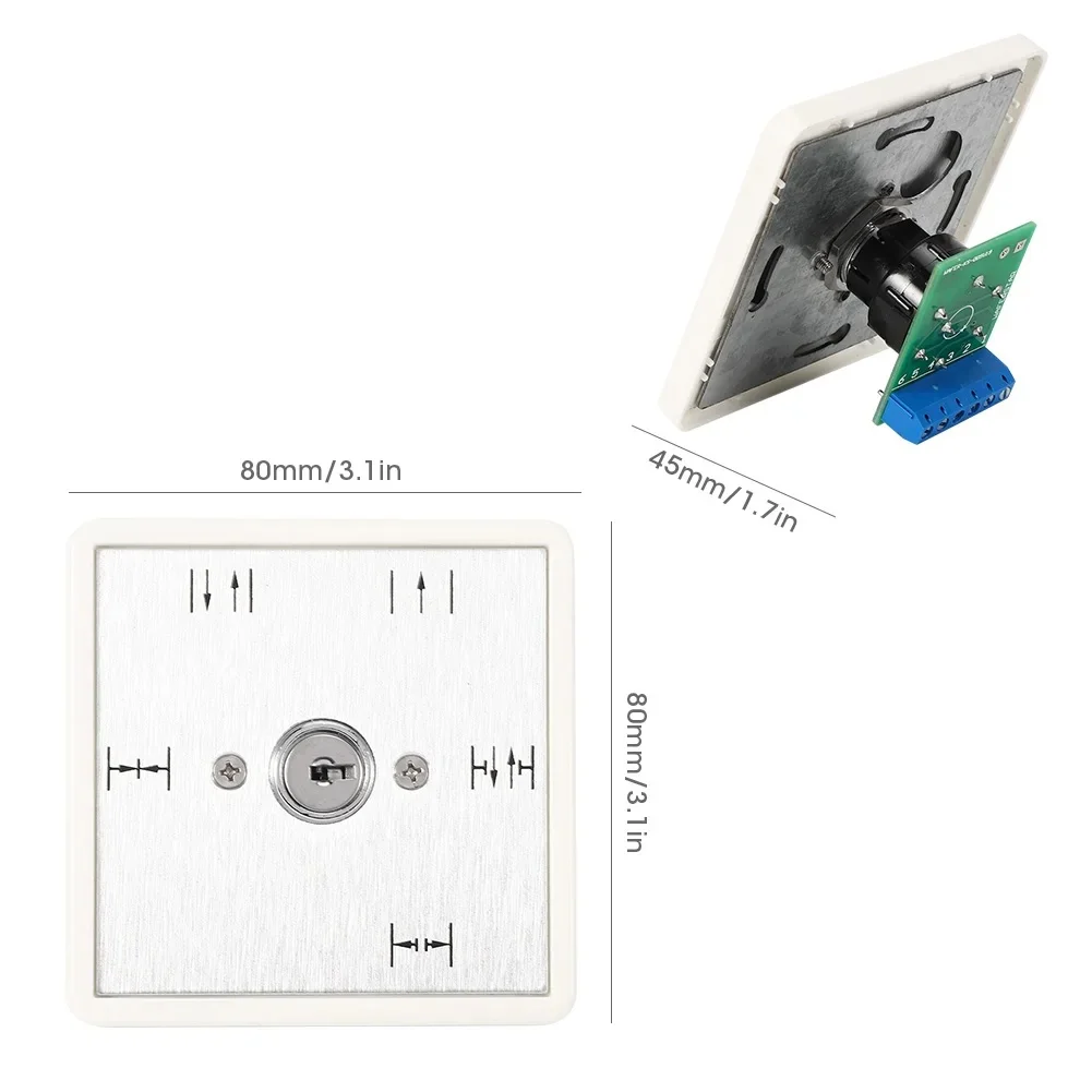 Position Key Switch Automatic Door Five-position Key Switch Controller For Automatic Sliding Doors Changeover Switch