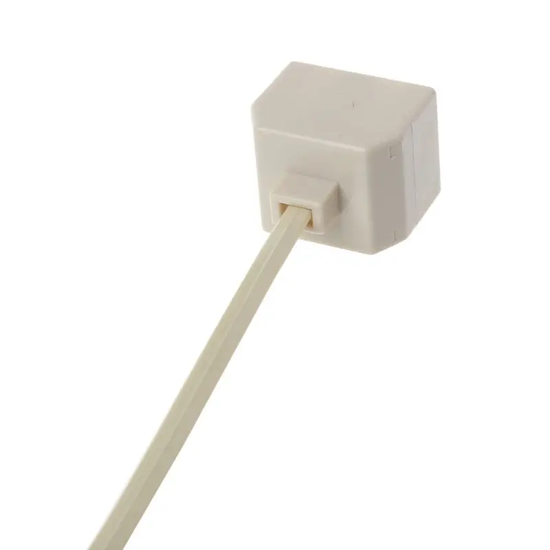 RJ11 to Double RJ11 Socket Female Port Splitter, RJ11 Plug to 2 Jack Adapter Telephone Wire Cat3 6P4C Connector 1 to 2