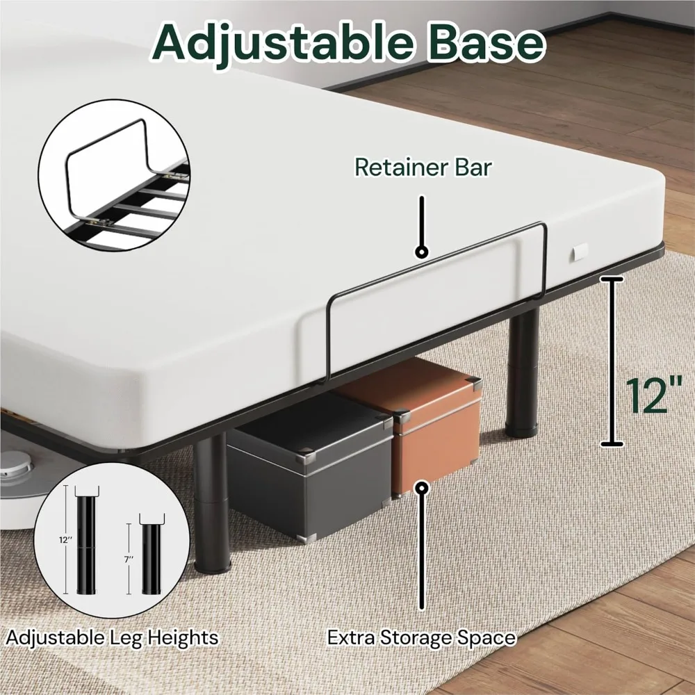โครงเตียงปรับได้เต็มรูปแบบ, รีโมทคอนโทรลแบบมีสาย, หัวและเท้าที่เป็นอิสระ, ฐานเตียงไฟฟ้า, กรอบเตียงในห้องนอน