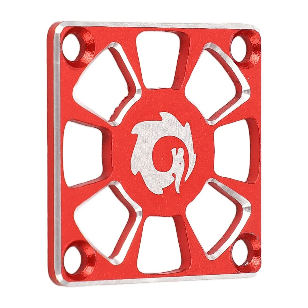 2 Pcs Durable 40x40mm Cooling Fan Cover Aluminum Alloy Light Sturdy RC Cooling Fan Guard Protective Heatsink Cover RC Cars