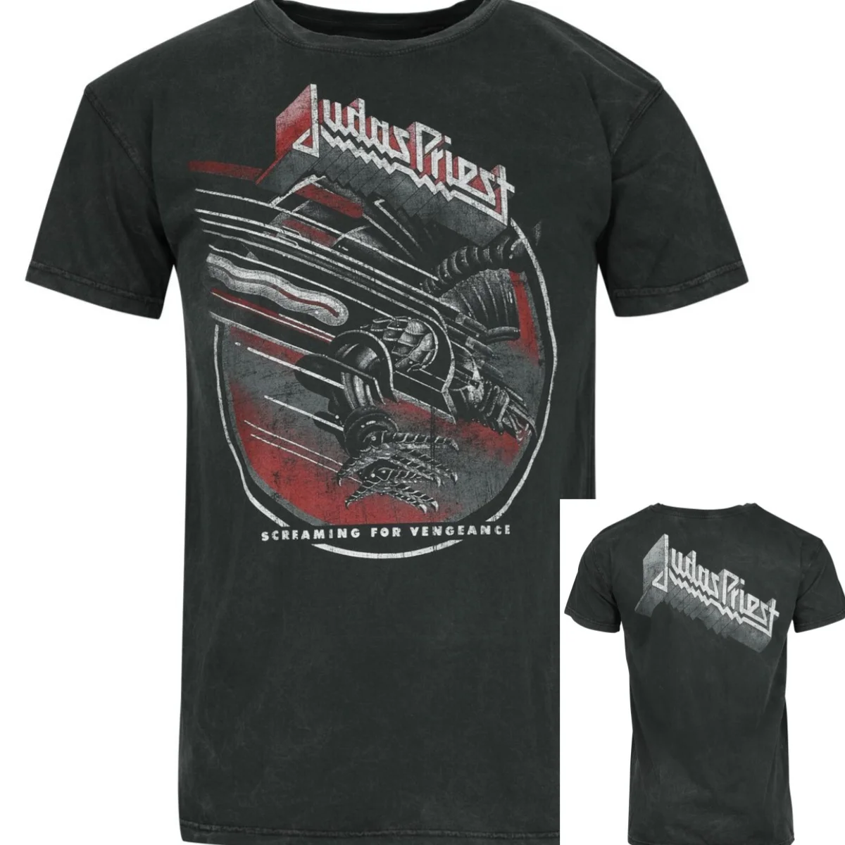 British Steel Hand White Judas Priest T-Shirt Men Women Vintage Metal Rock Band Graphic Tee 100% Cotton Summer Streetwear Top