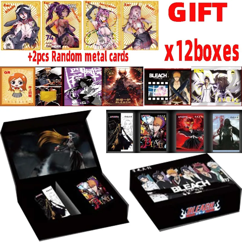 

12/24/36 Wholesales Bleach Collection Cards Booster Box Thousand-year Blood War Card Tcg Anime Trading Cards Birthday Gift