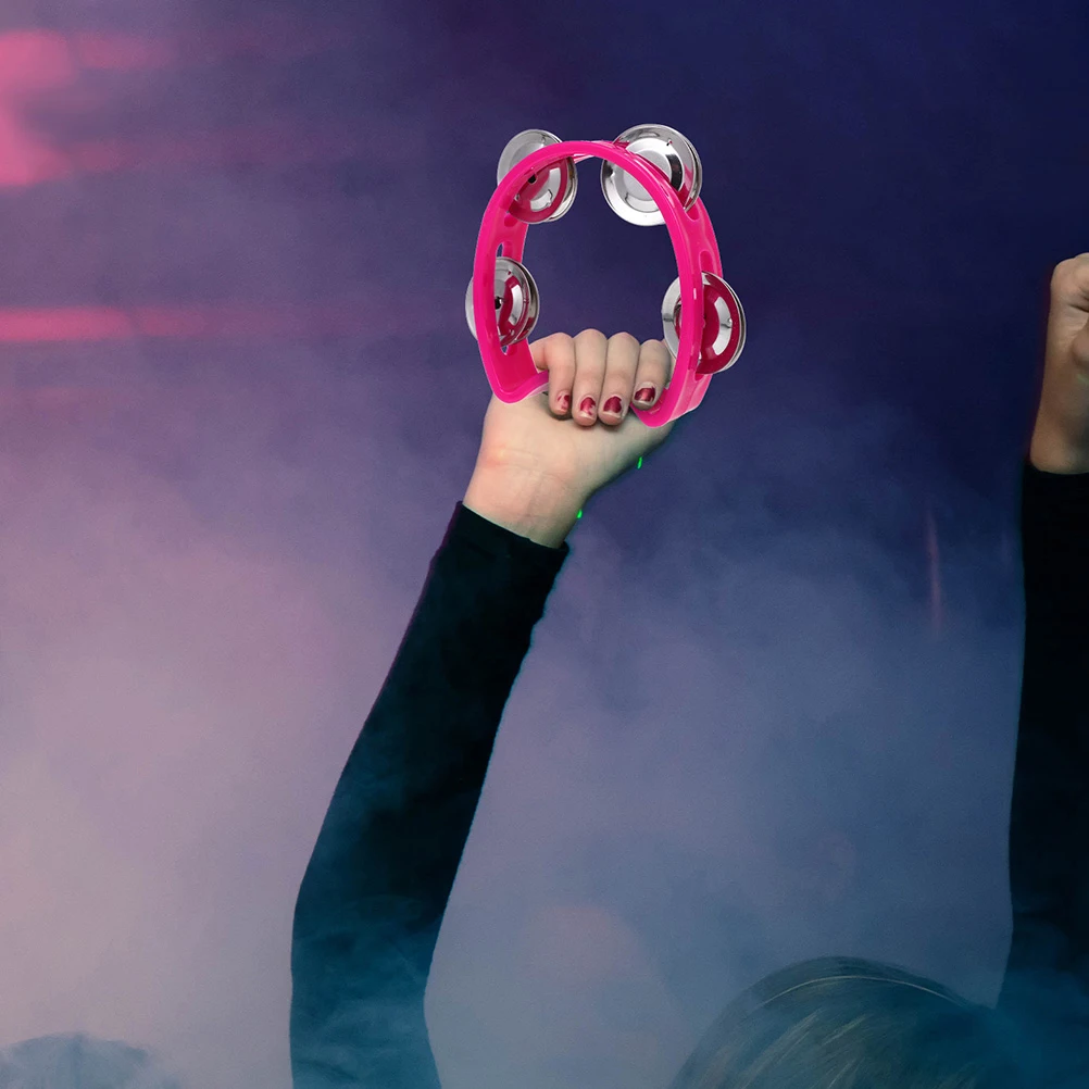 10 قطعة يده الدف الاطفال الموسيقى إيقاع اللعب أورف أدوات قرع الأطفال Handbell الدعائم الطرف مهرجان الديكور