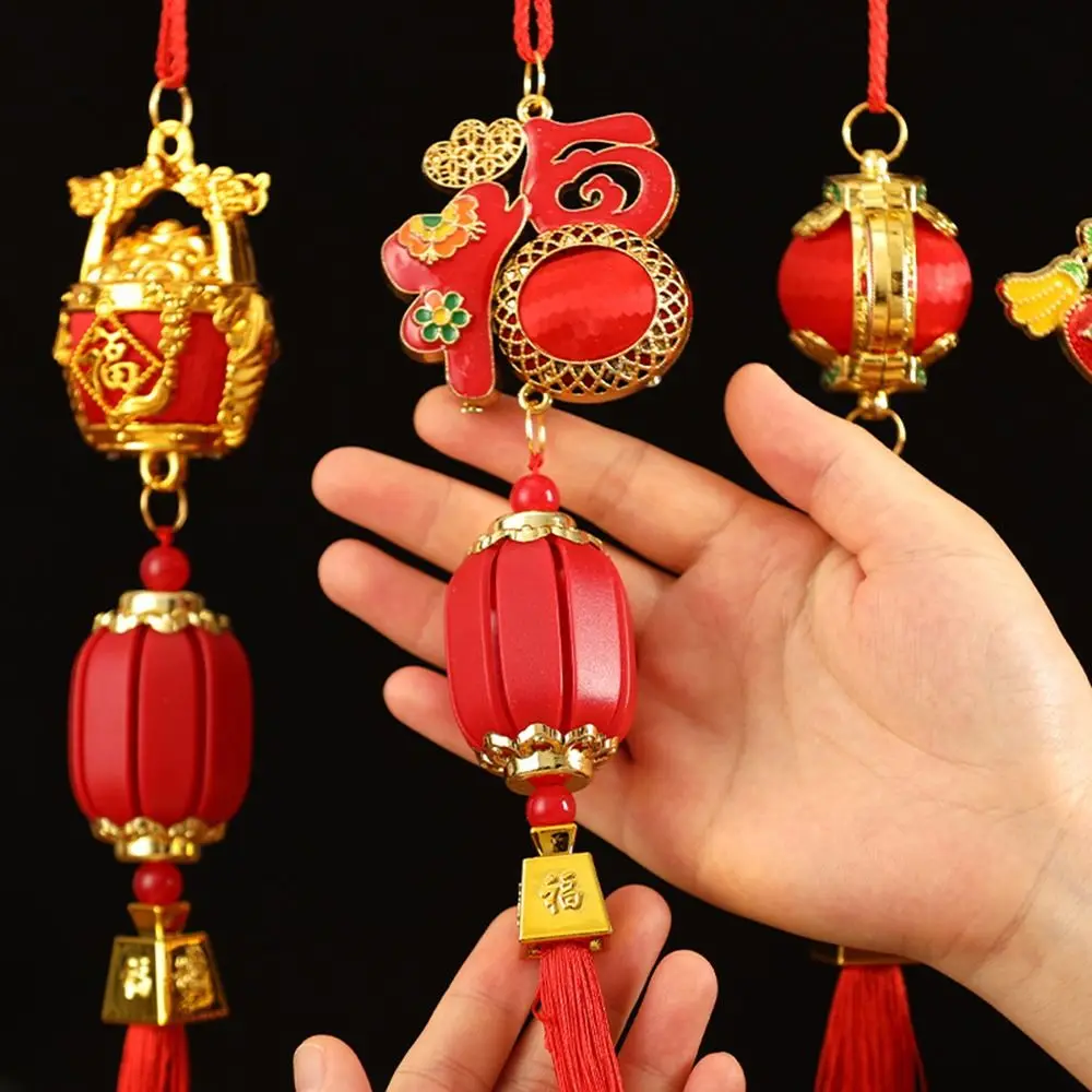 Lucky Decor Plastic Year Goat Ornament Zodiac Goat Gold Ingot Pendant Hanging Pendant New Year Charm Potted Plant Decor
