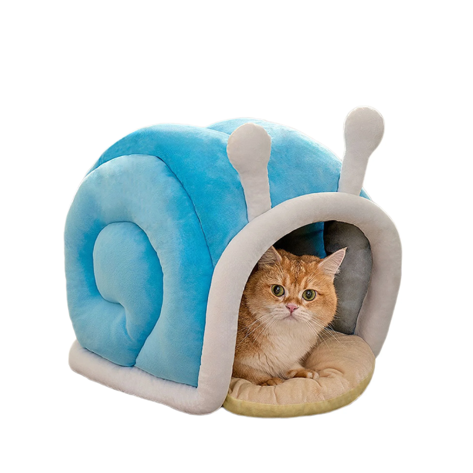 Cat Bed All Seasons cat House Semi-enclosed Pet House cat Security Nest Dog Bed Winter Warm Sleeping Nest