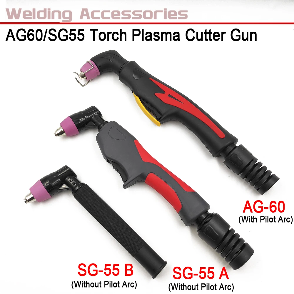 Professional AG60 Torch SG55 Torch Plasma Cutter Gun with/without Pilot Arc Plasma Torch 60A Plasma Cutting Torch