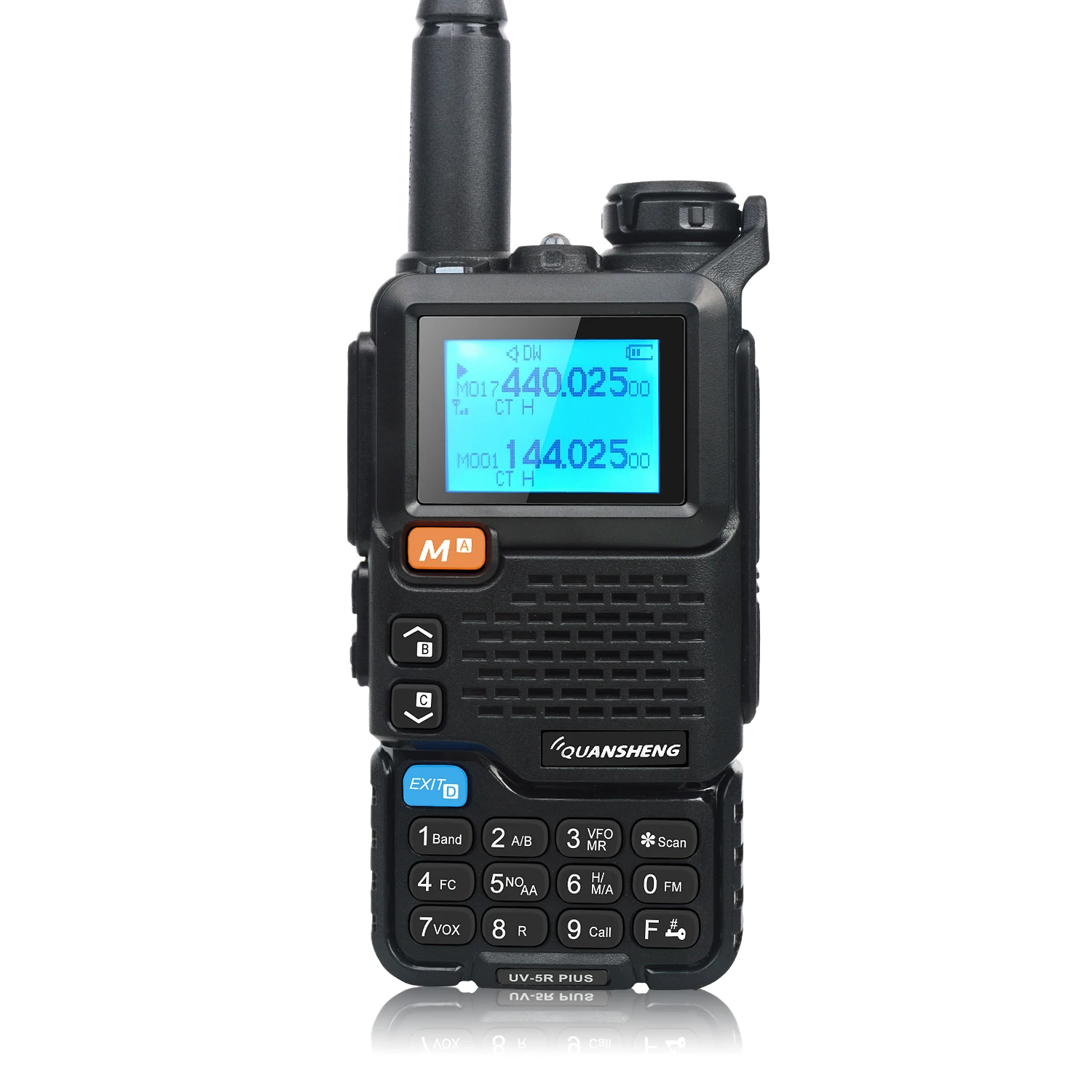 50-600MHz Full Band Walkie Talkie Quansheng UV-5R PLUS Cross Band DTMF NOAA Scrambler FM bezprzewodowa kopia częstotliwości 2200mah bateria