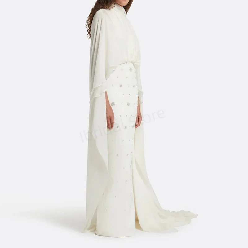 Maßgeschneiderte Meerjungfrau-Abendkleider فسات Vara Nadusa Frances Vajdos de Fiesta Elegantes, langes, sexy Abendkleid mit Kristallen