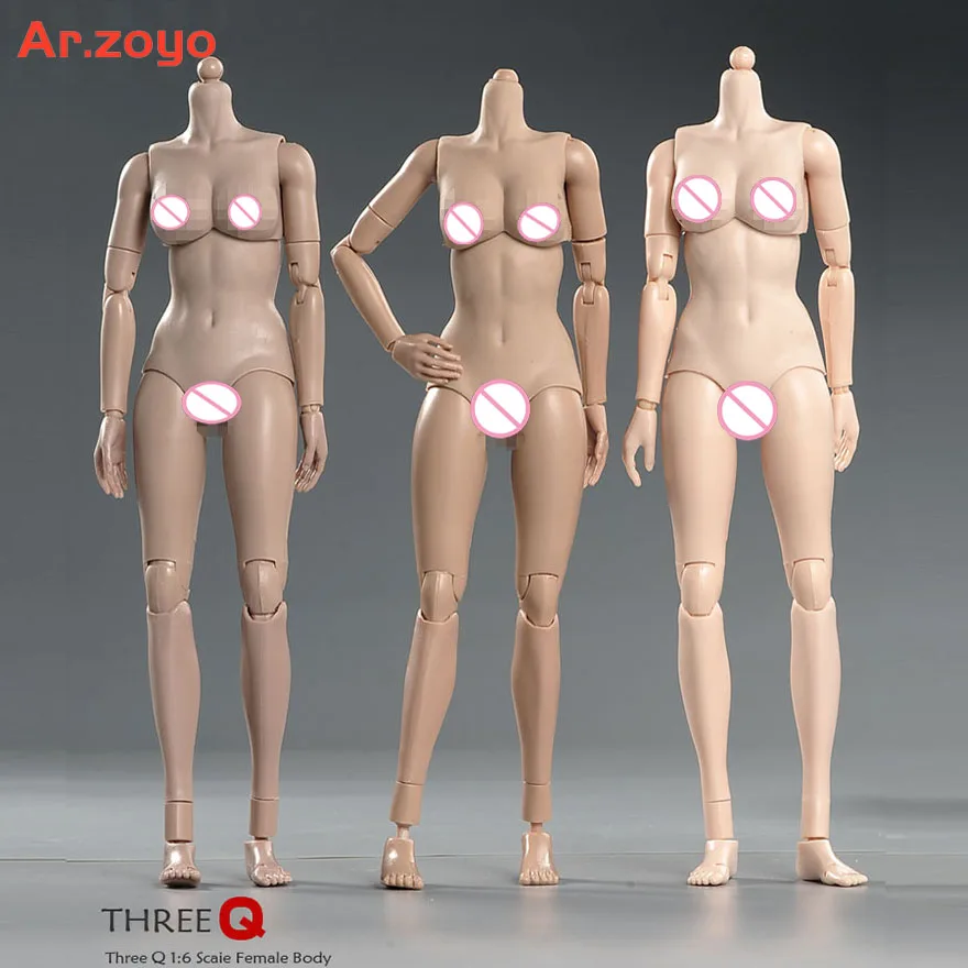 1/6 Female Suntan White Action Figure Dolls 12