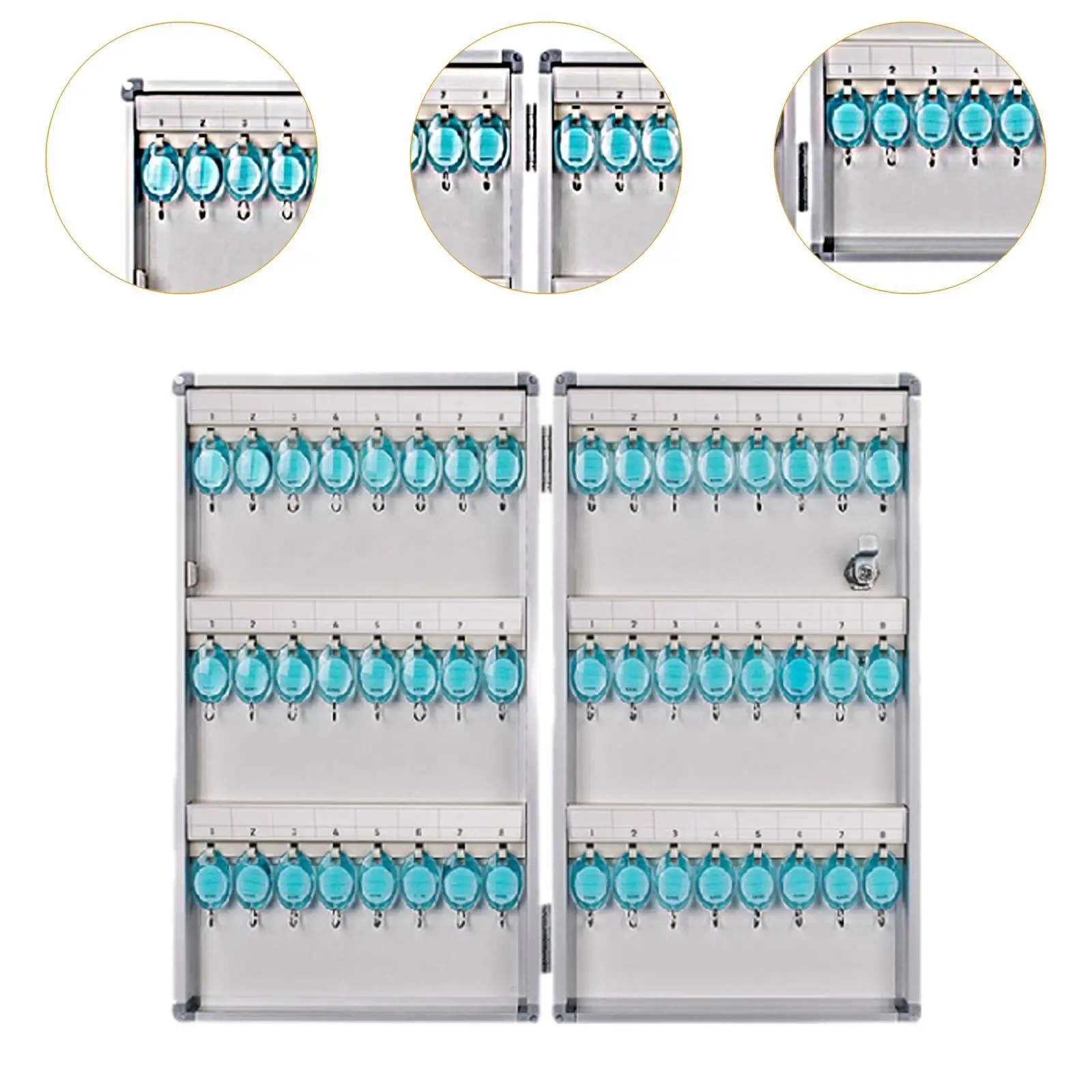 Aluminum Alloy Key Cabinet Key Container for Business School Company Office