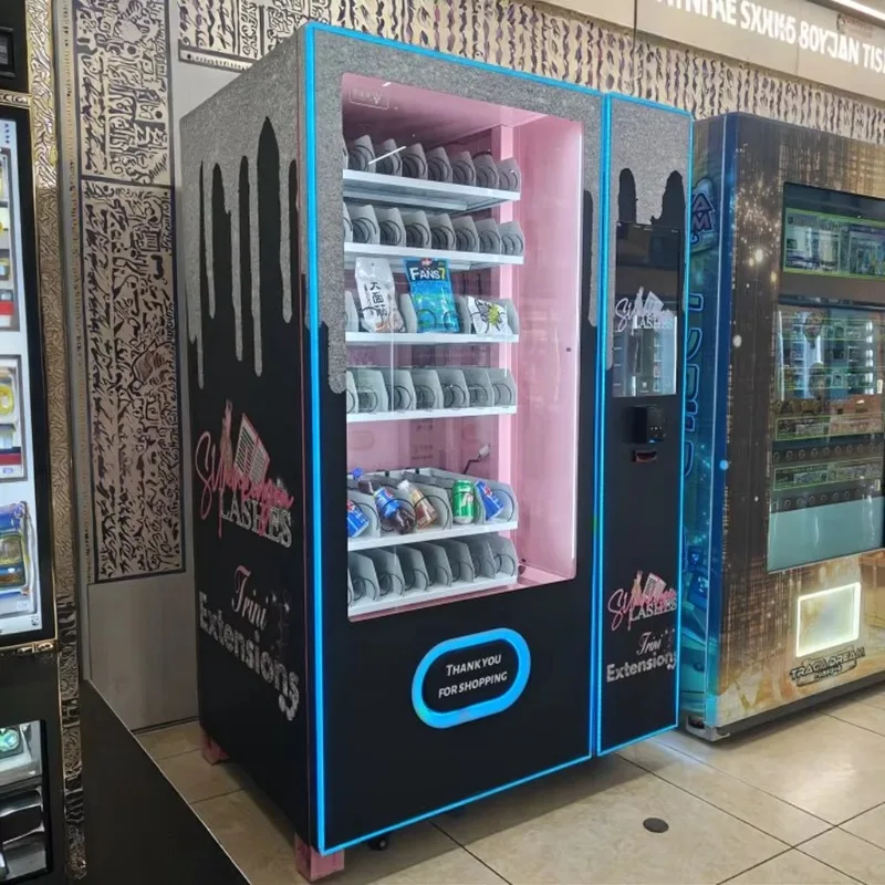 

Custom Beauty Jewelry Vending Machine Nail Art Credit Card Payment Skin Care Cosmetics Vending Machine