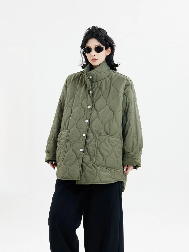 

Wutong Long Sve Thiened теплый хлопковый тюре женское осенне-зимнее свободное хлопковое пальто топ корейского дизайна с воротником-стойкой