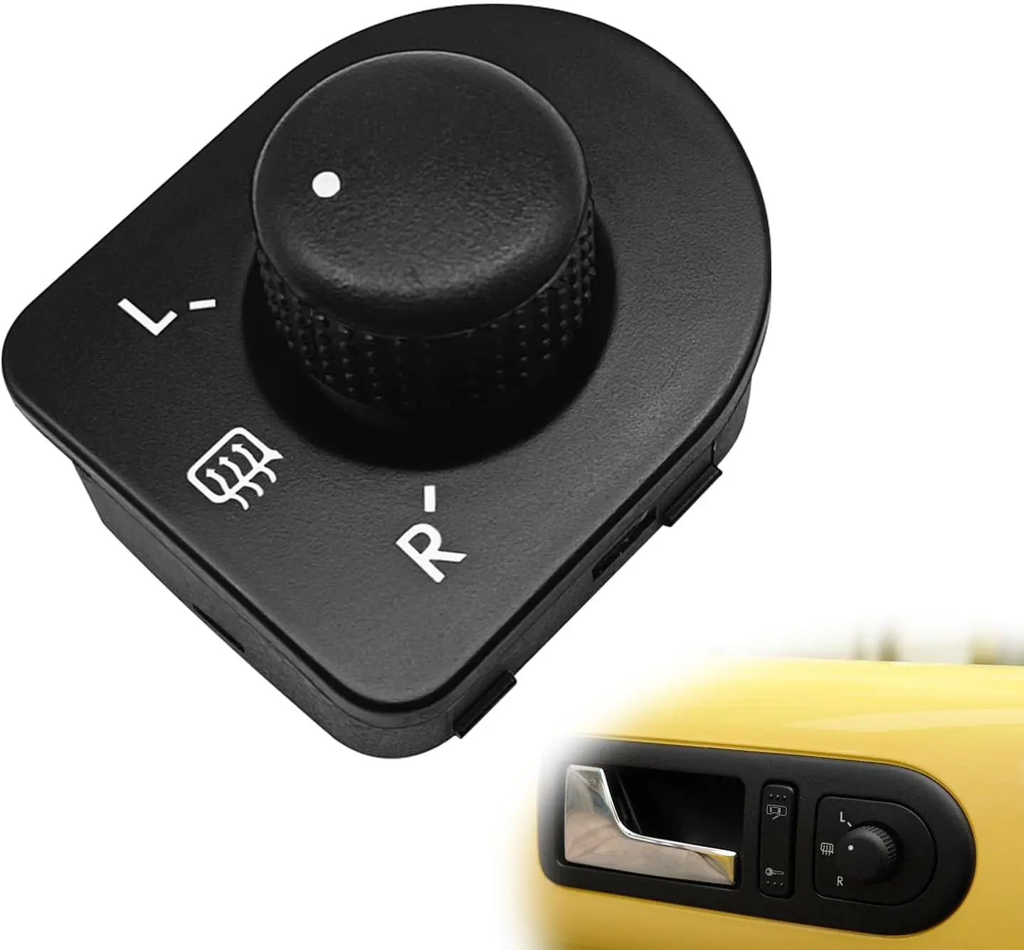 

1 Pc Black Rear View Side Mirror Switch Knob For Vw Volkswagen Golf Mk4 Right Hand Drive Premium Parts