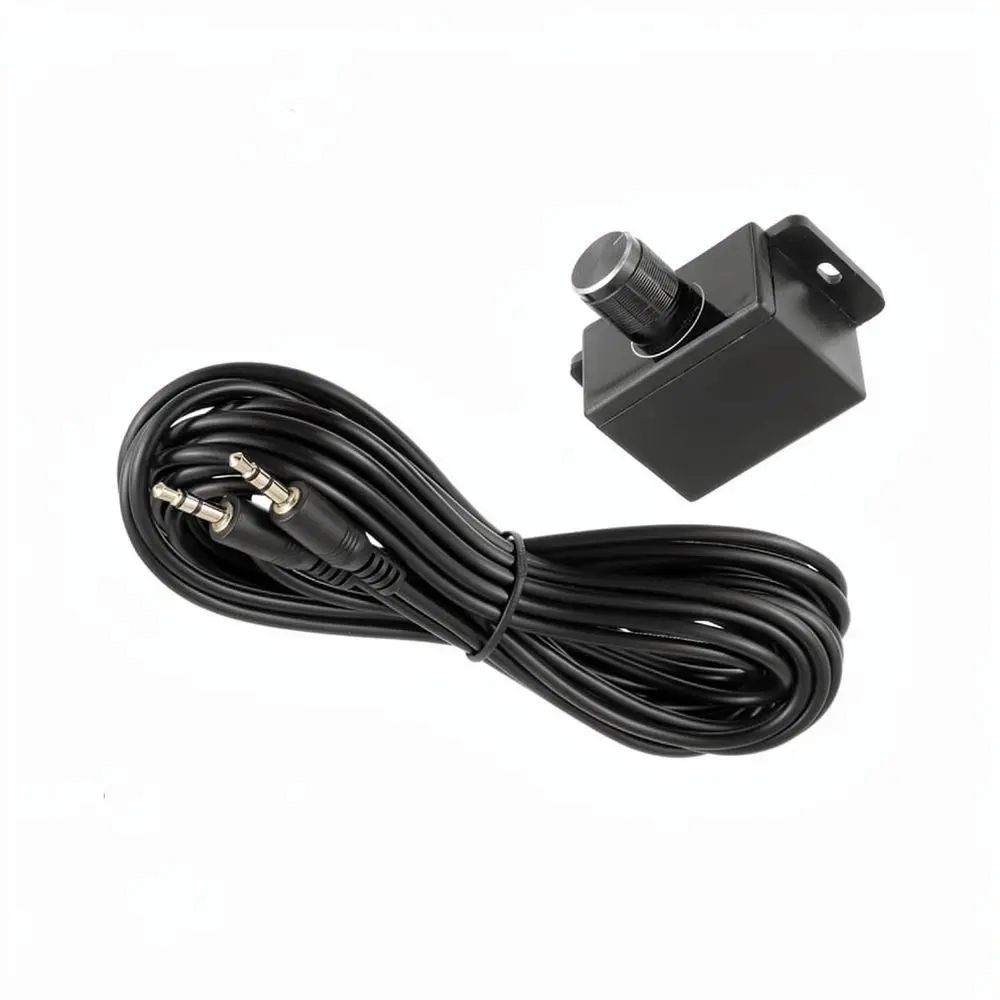 Universal Audio Signal Gain Controller For Mercedes Car Amplifier Sound Volume Adjuster With Five Meter Aux Cable Accessory