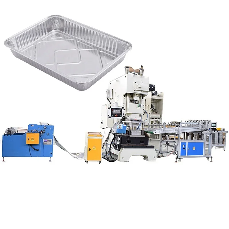 Quality Assurance High Efficiency Aluminum Foil Food Container Making Machine Foil Container Stamping Machinery