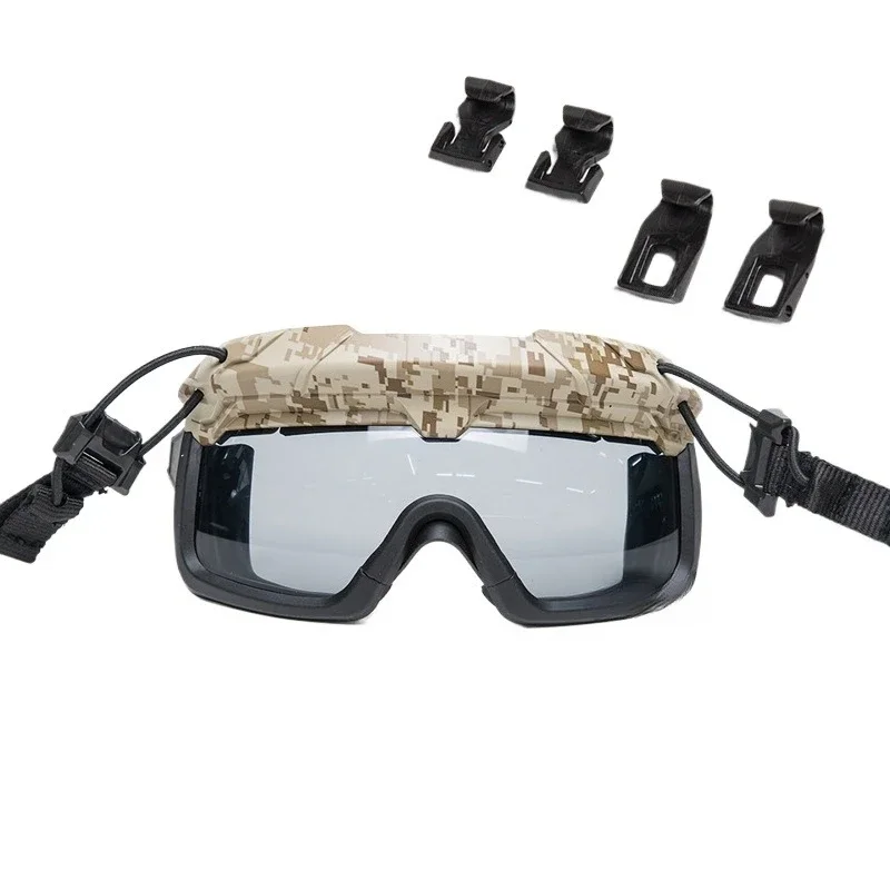 

Split anti-fog goggles for helmets