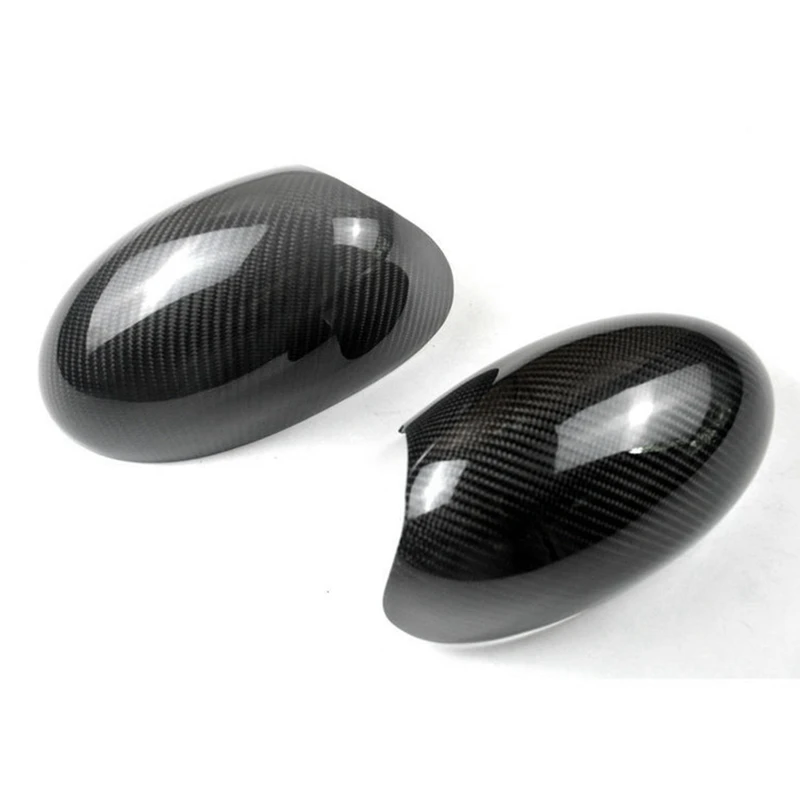 Real Carbon Fiber Car Rear View Mirror Cover For BMW Mini Cooper R55 R56 2007-2013 R60 2011-2016 Side Mirror Cap