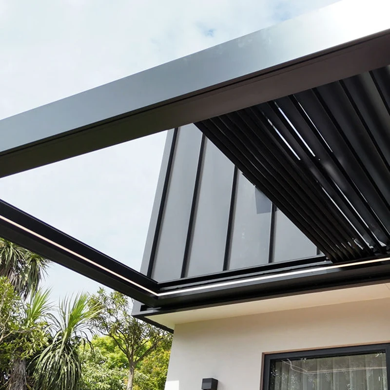 6X6M Aluminum Wall Hanging Structure for Shade Outdoor Garden Patio pergola