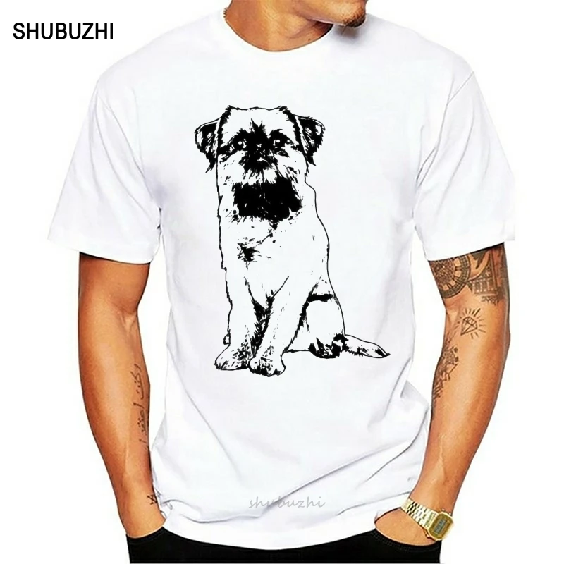 Men t shirt Cute Fluffy Soft Brussels Griffon Sitting Kids Pet tshirts Women-tshirt men cotton tshirt summer brand teeshirt