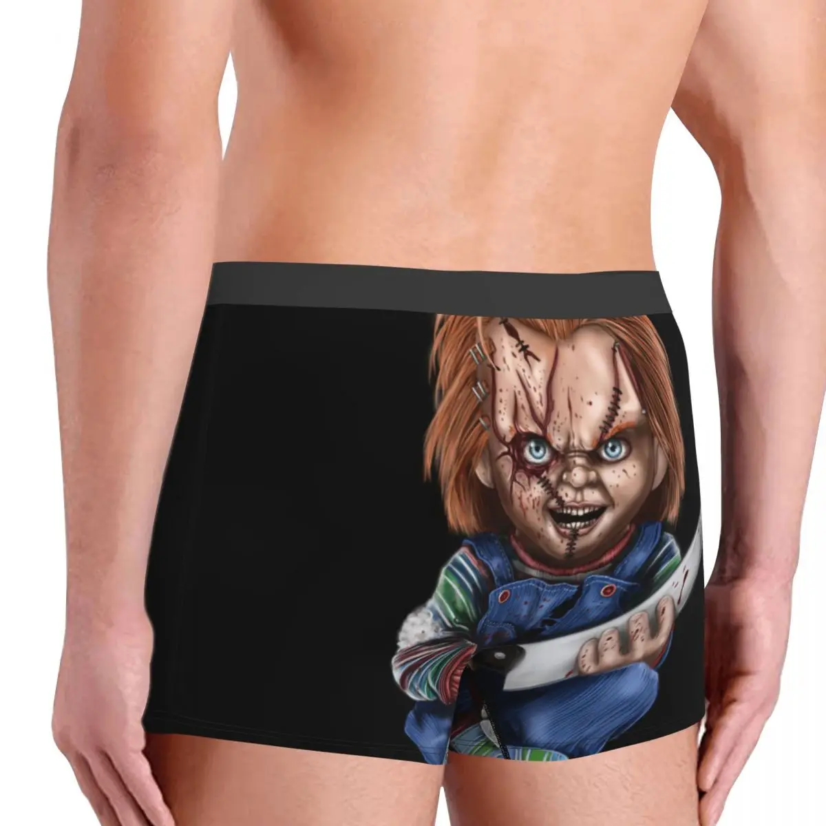 Watching You Man\'s Boxer Briefs Underwear Chucky Jake Wheeler Horror TV Series Highly Breathable Sexy Shorts Gift Idea