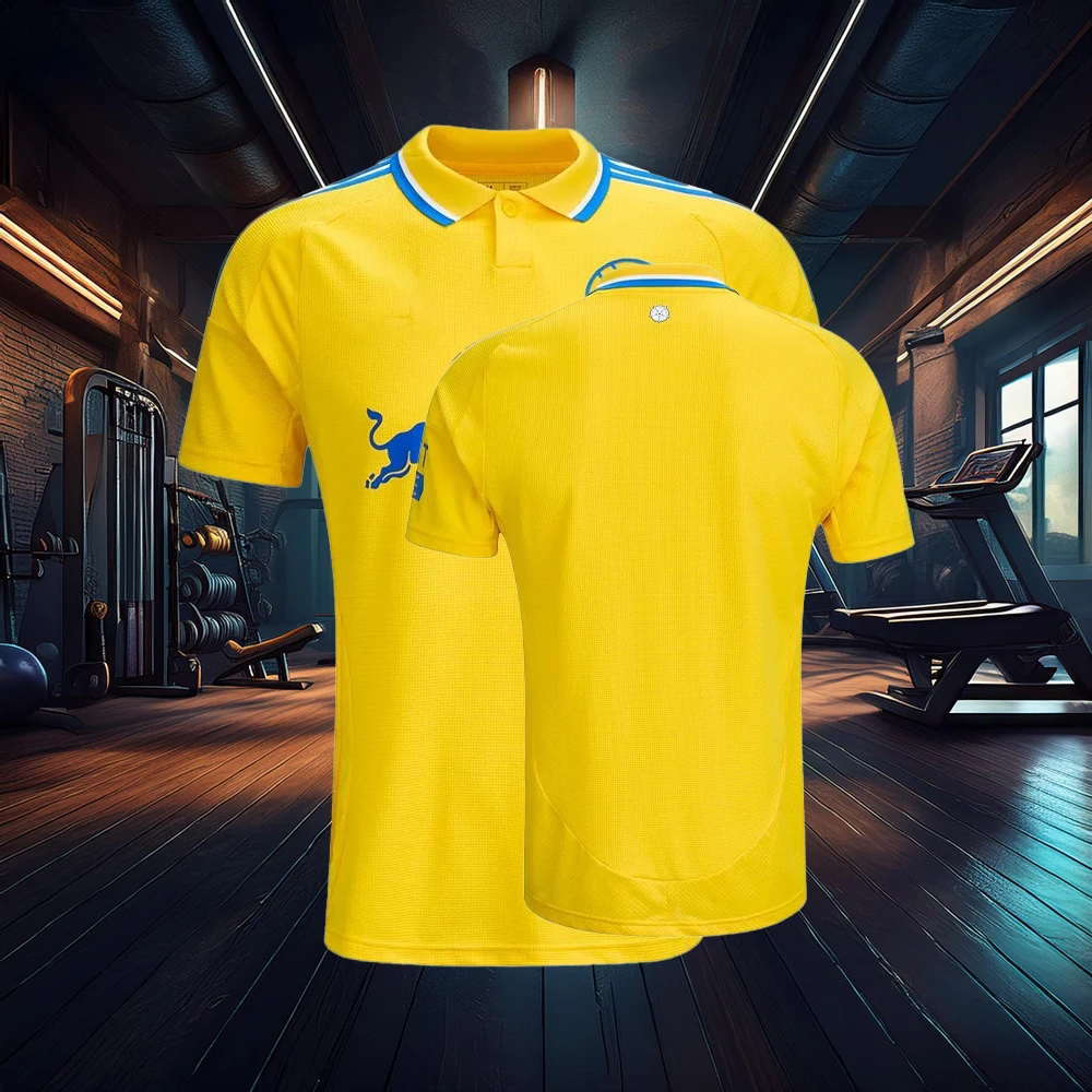 24/25 Leeds United camiseta de fútbol de entrenamiento local/visitante para adultos y niños, camiseta de gran tamaño de verano, camisetas de manga corta de fútbol, ropa para hombres