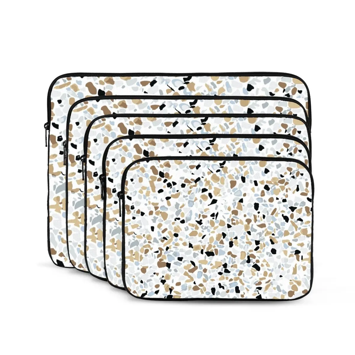 Seamless Terrazzo Stone Pattern Notebook Laptop Bag Case Pouch For Macbook Air Pro Tablet Shockproof Case Bag