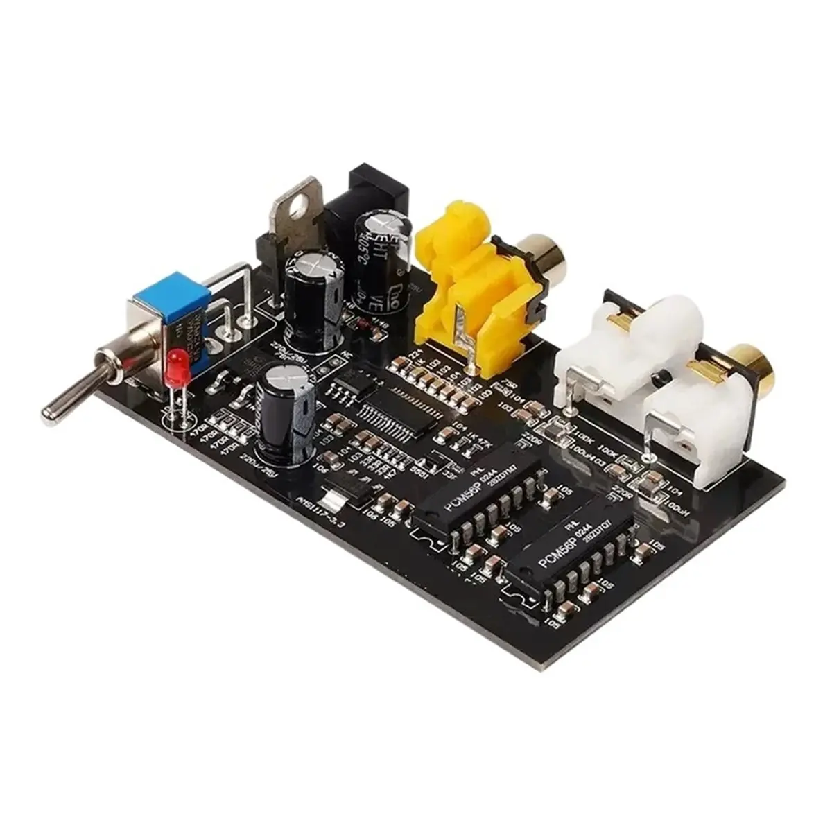 DTC6 NEW PCM56 X2 Классическая HIFI-плата декодера с коаксиальным входом и RCA-выходом, 16 бит, 48 кГц, превосходящая TDA1541