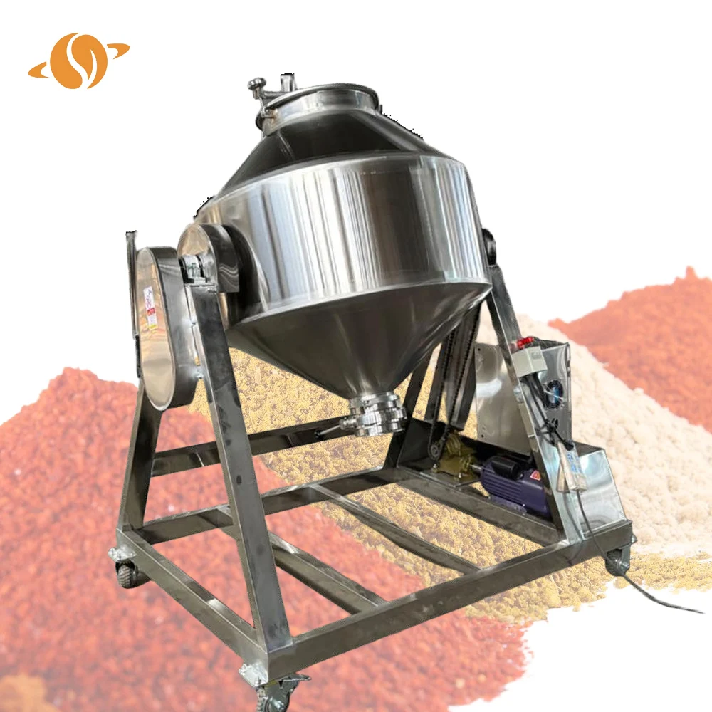 

Industrial Powder Mixer Food Seasoning Powder Mixing Machine Stainless Steel Drum Mixer 200L
