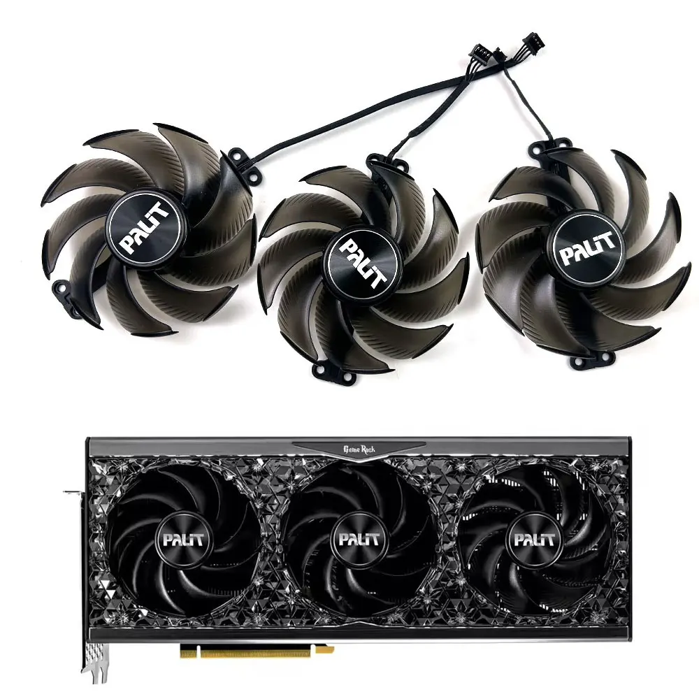 Double ball bearings Cooling FAN TH9520B2H-PCB01 90MM 4PIN For Gainward  Palit GeForce RTX 4080 4090 GameRock OC Graphics Card