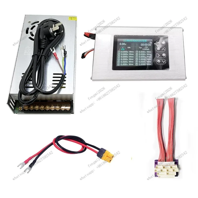 A12MINI 12S Multi-channel Balance Charger Independent Output with Electric Soldering Iron Tool