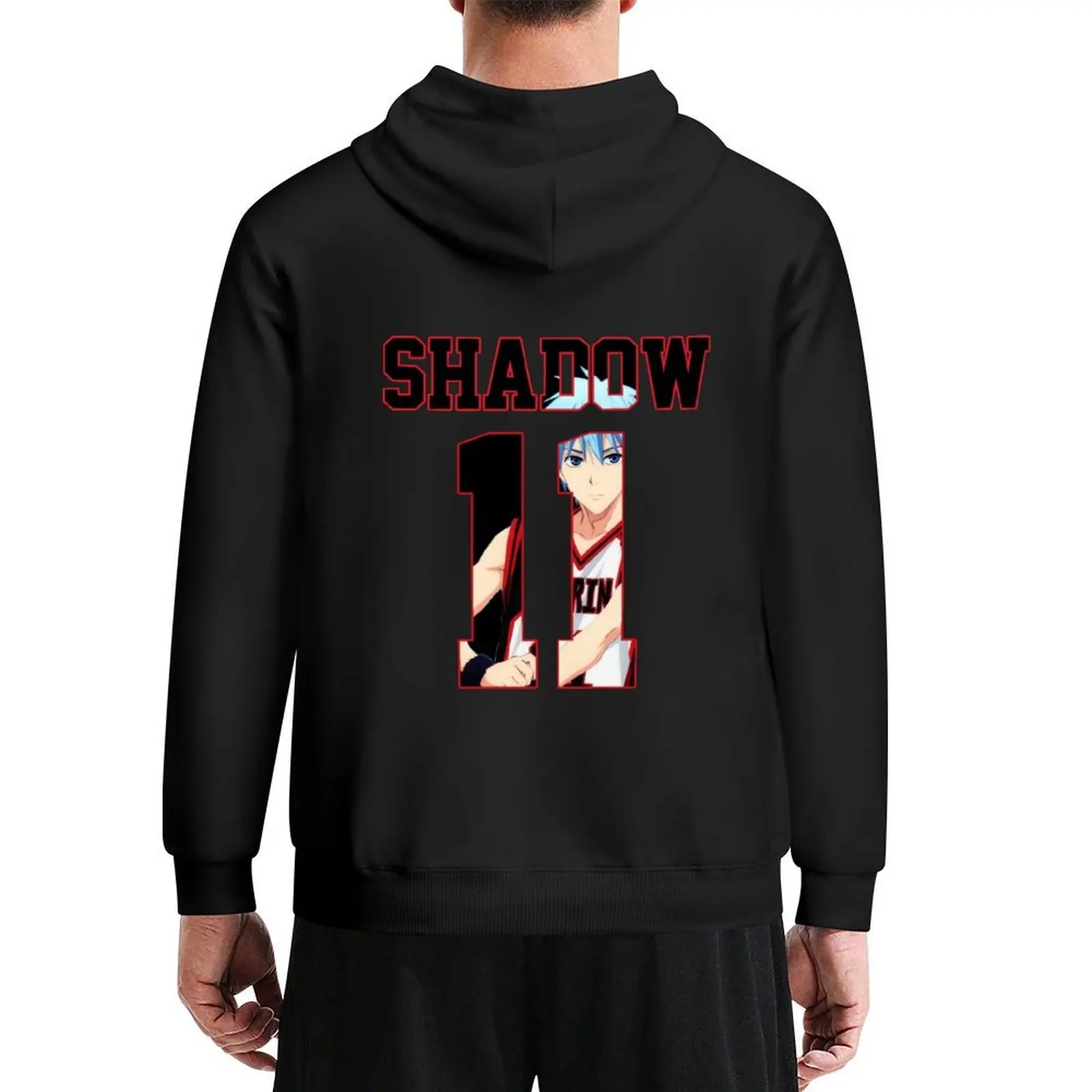 

Kuroko no Basket Kuroko Tetsuya Shadow Nr 11 Jersey Hoodie male clothes autumn hooded shirt tracksuit