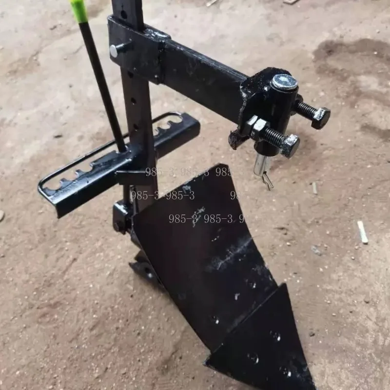 Adjustable Double-Sided Furrow Opener, Simple Micro Tiller Plow for Agricultural Farming