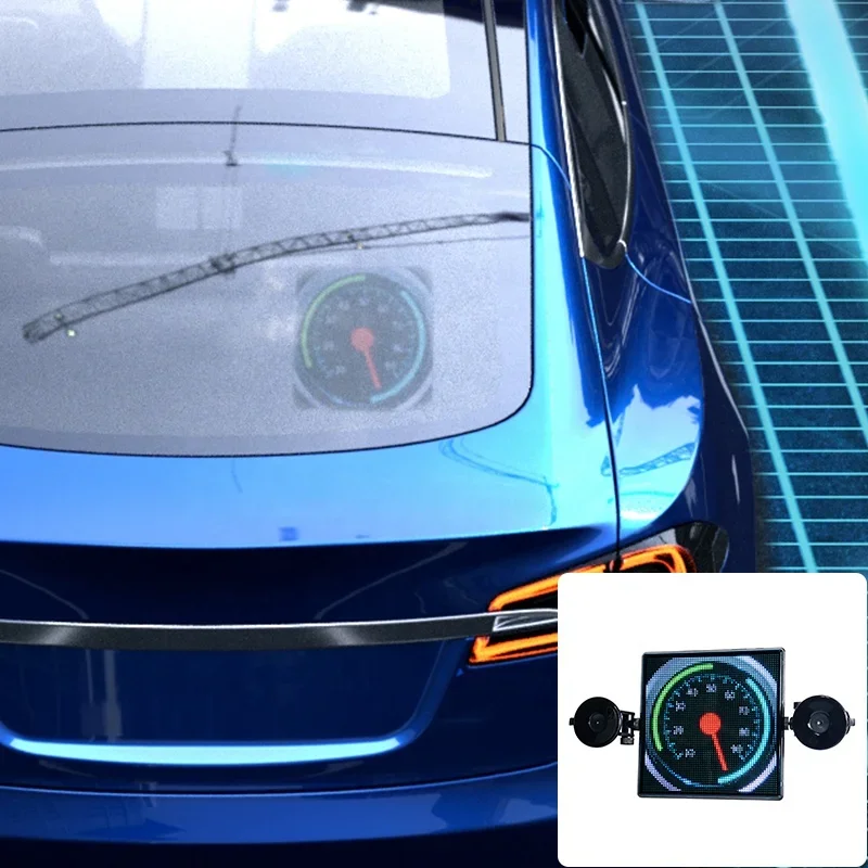 Aangepaste Full Color Rgb Smart Digital Light Emotion Screen Led interactieve autodisplay voor achterruit met stembediening