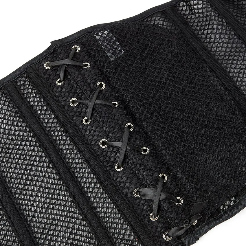 حجم كبير XS إلى 6XL تنفس شبكة مثير النساء الكورسيهات الخصر التخسيس Underbust Fajas مدرب خصر بوستير محدد شكل الجسم المشدية #6