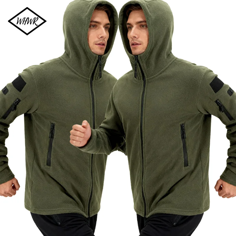 

Мужская зимняя термофлисовая военная тактическая куртка США, спортивное пальто с капюшоном в стиле милитари, софтшелл, походные уличные армейские куртки