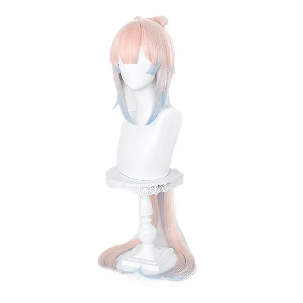 CosplayGame Sangonomiya Kokomi لؤلؤة الحكمة تأثيري النمط الصيني أنيمي زي شعر مستعار ملصق مجموعة كاملة جزء عيد الهالوين عيد الميلاد