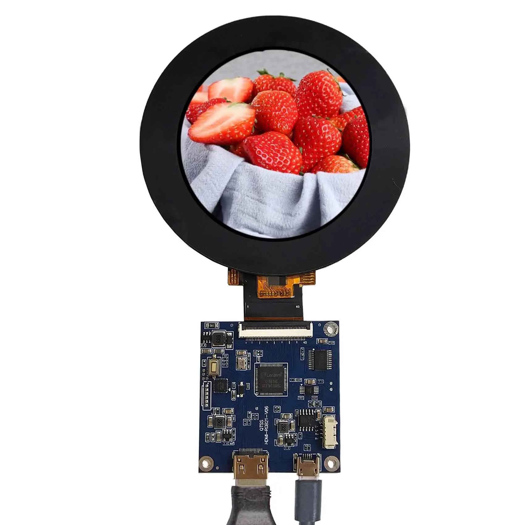 Micro Round Lcd Display Tft Lcd Touch Display 2.8Inch 480X480 Capacitive 2.8Inch Tft Lcd With Touch Panel,Controller Board