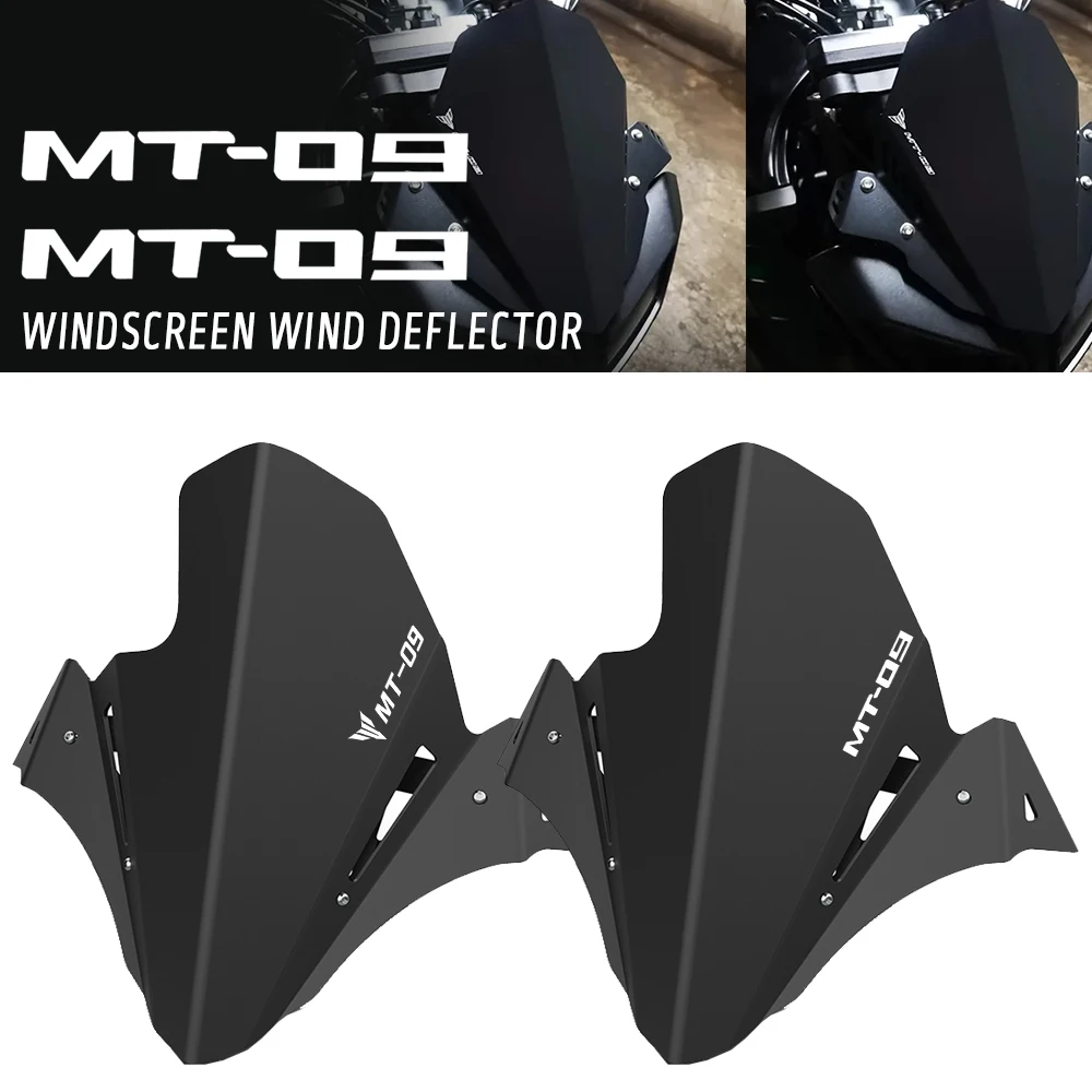 2017 2018 2019 2020-2025 2024 FOR YAMAHA MT-09 MT 09 Sport Screen Windshield Deflector MT09 Windscreen Airflow Wind Motorcycle
