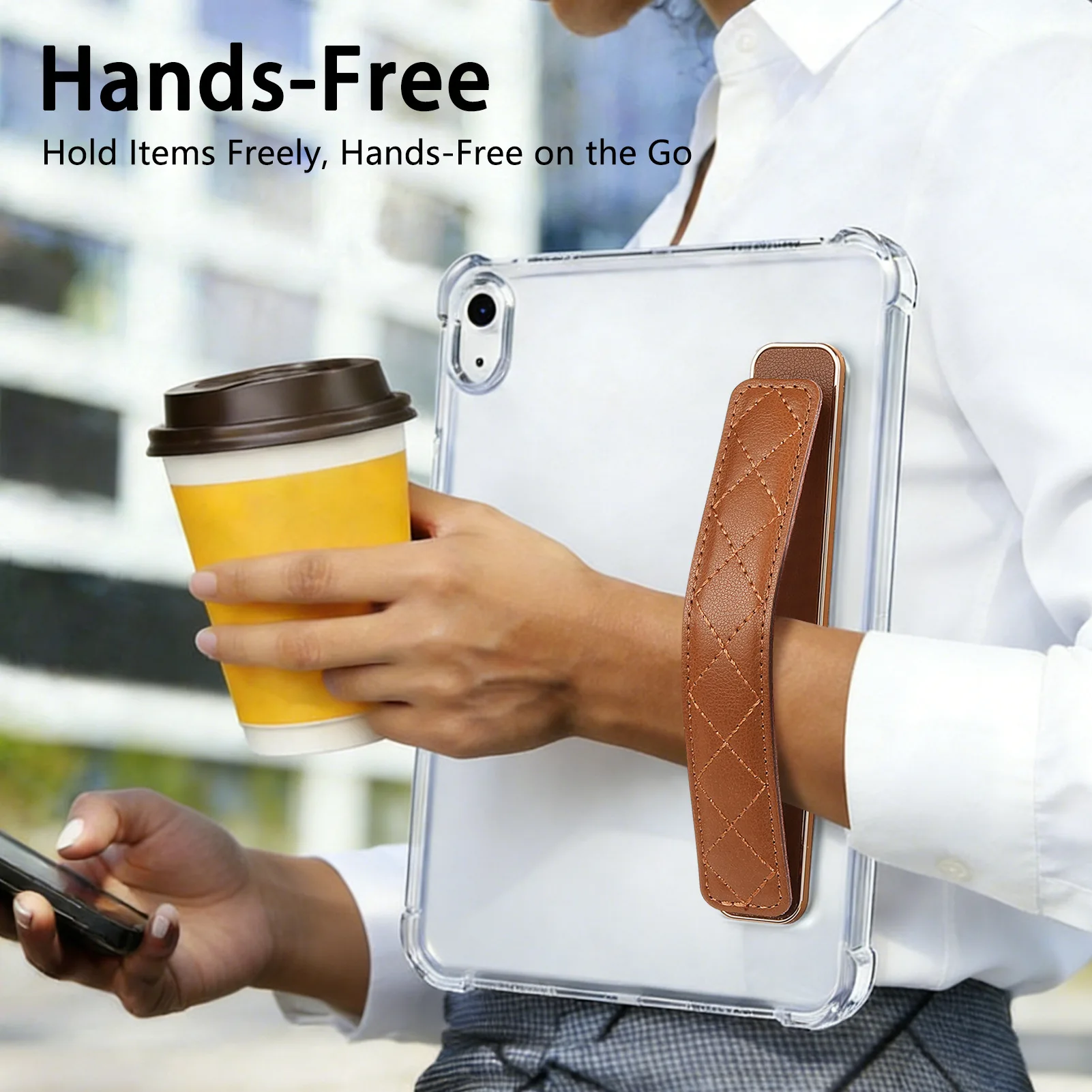 Tablet Leather Elastic Wristband for Samsung Galaxy S11 S10 Ultra Plus FE A11 Hand Strap Band for iPad Pro Air 13 11 2026 2025