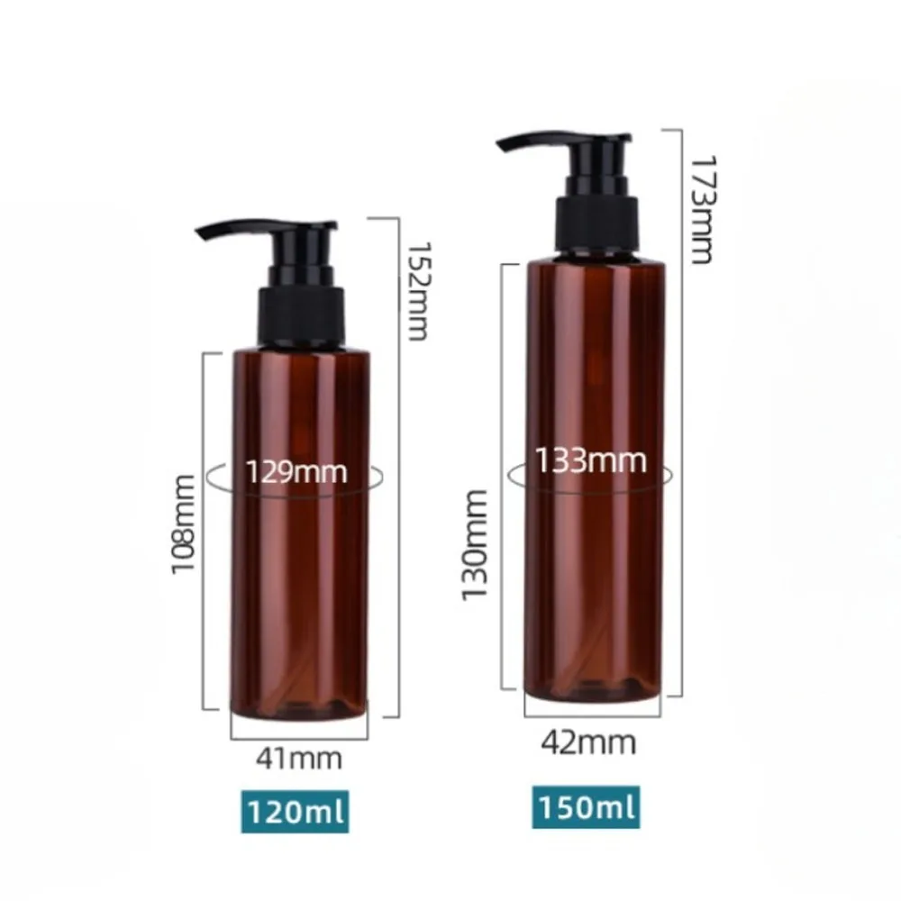 20 Stück Reiseflaschen aus Kunststoff mit Pumpverschluss, nachfüllbare Shampoo- und Conditioner-Fläschchen, leere tragbare Kosmetikbehälter für Lotionen – Detail 1