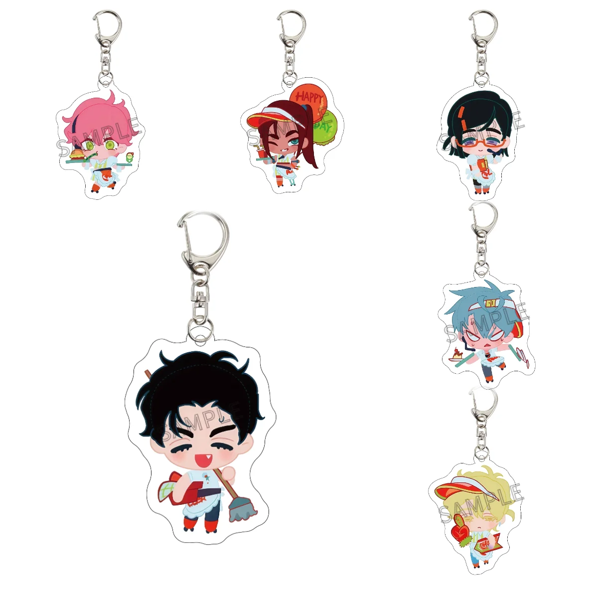 Anime Alien Stage Pendant Keychain Acrylic Stand Car Key Chain Cosplay Accessory for Mizi Sua Ivan Hyuna Luka Fan Gifts