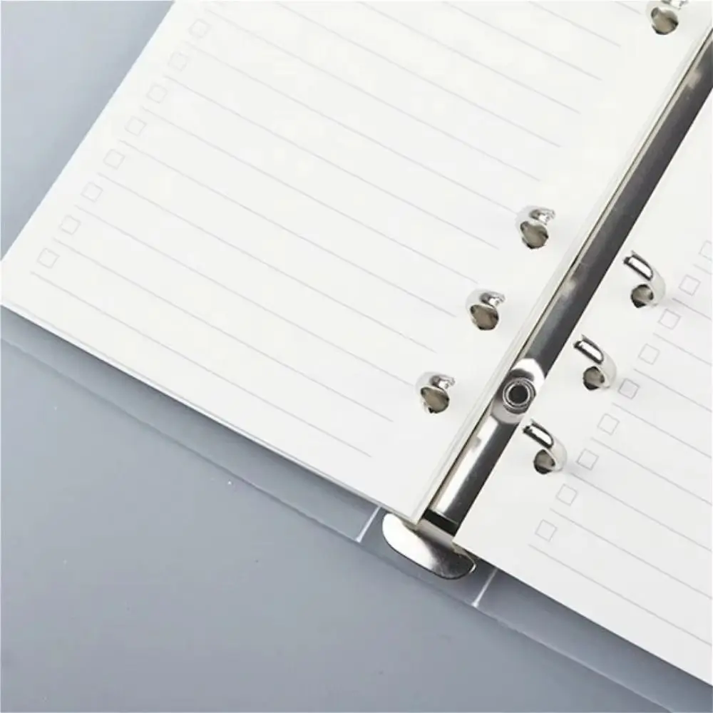 A4/A5/A6 File Binder Frosted Translucent Loose-leaf Notebook Cover 6-hole with Straps Notebook Cover
